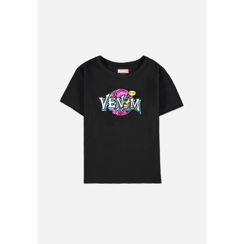 Marvel Venom - Hiya Eddie Kinder T-Shirt - Schwarz